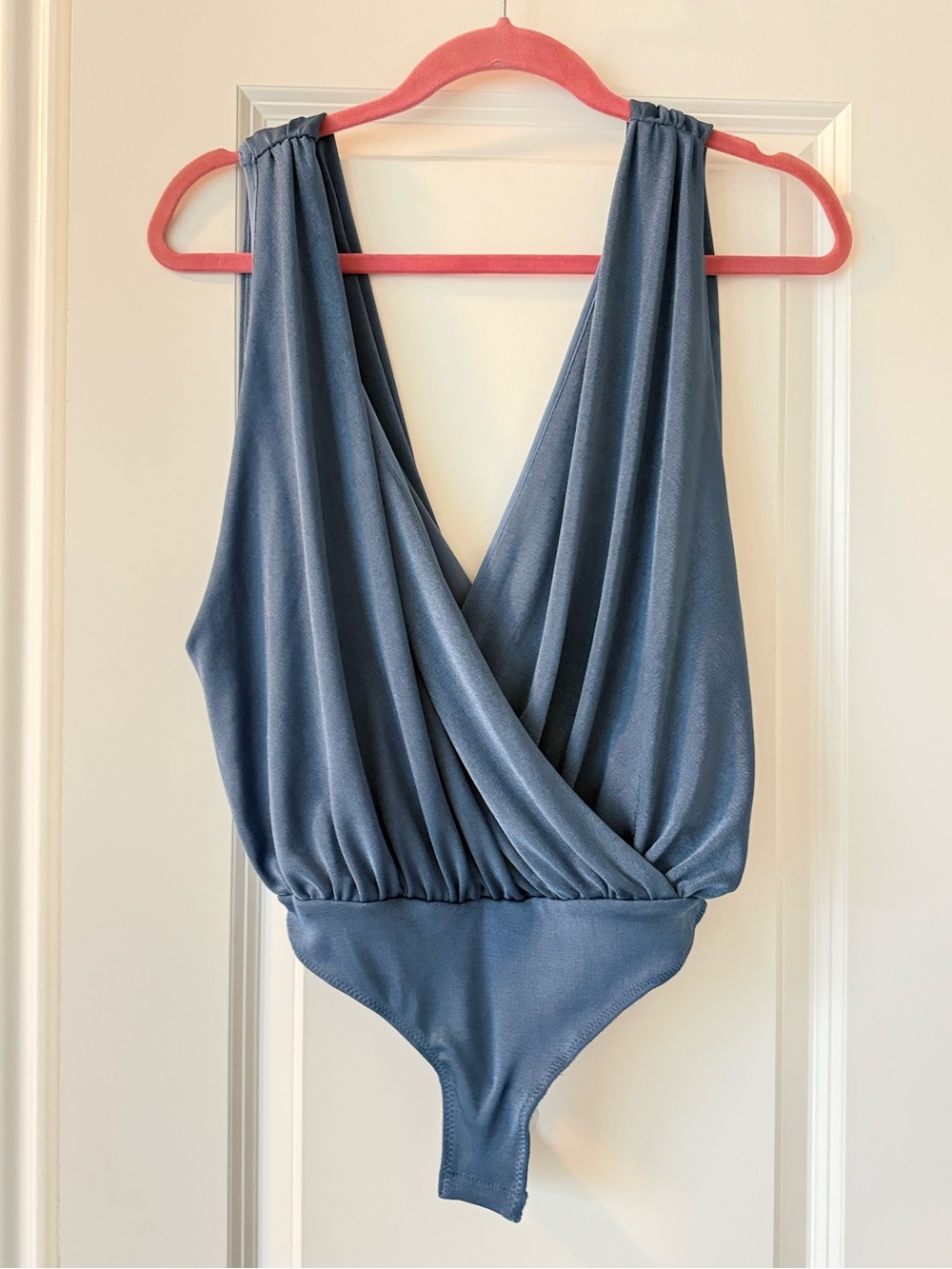 NWT free people intimately blue sleeveless bodysuit, xs
